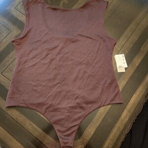 BP. Nordstrom Chocolate Brown Ribbed Thong Bodysuit | Size XL NWT